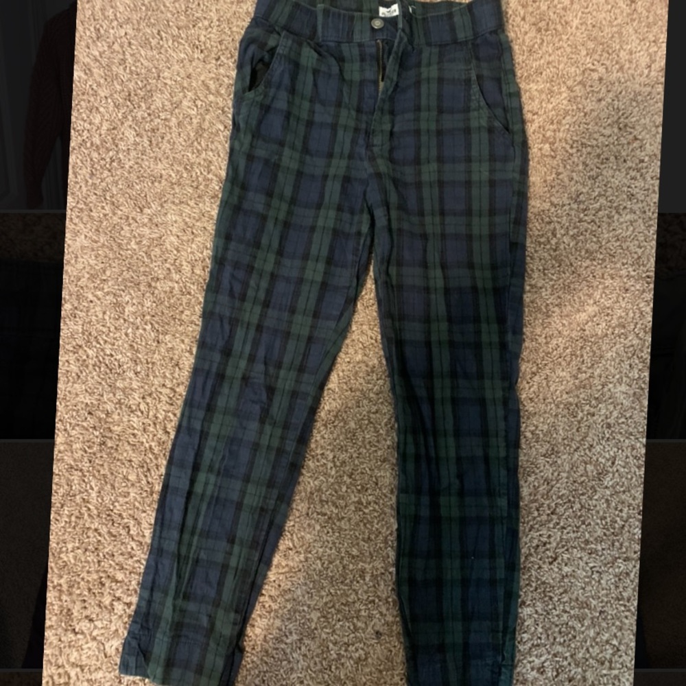 Hollister Plaid Dress Pants